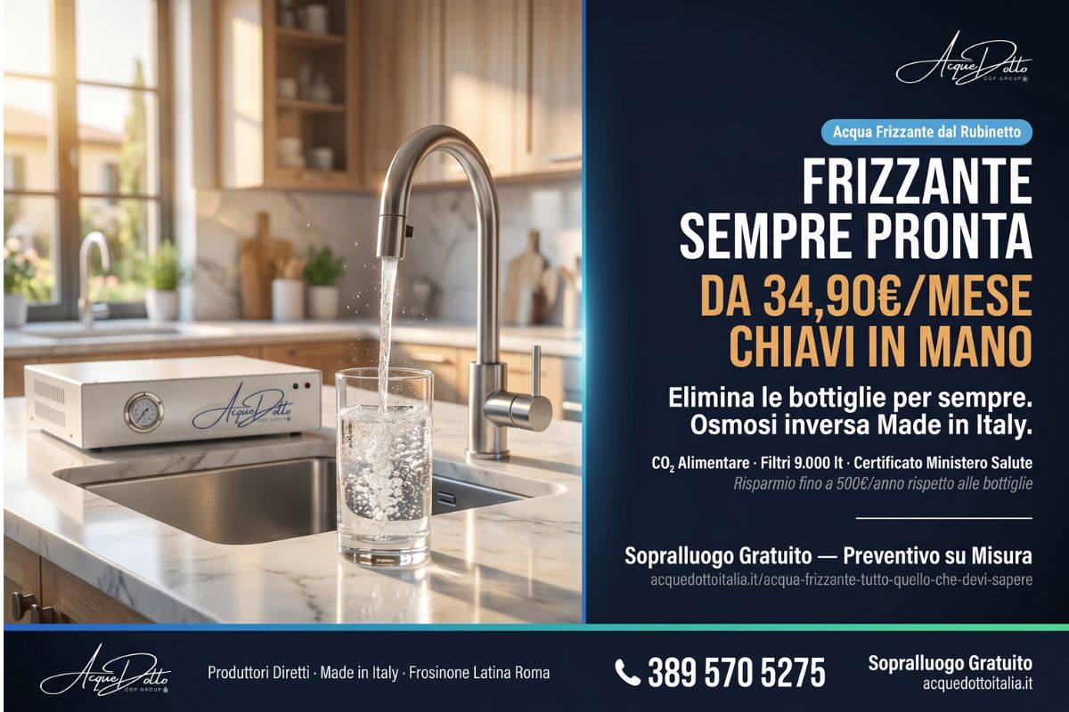acqua frizzante rubinetto casa