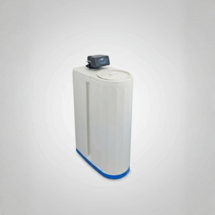 Addolcitore acqua bianco AcqueDotto - Display digitale blu, sfondo bianco professionale