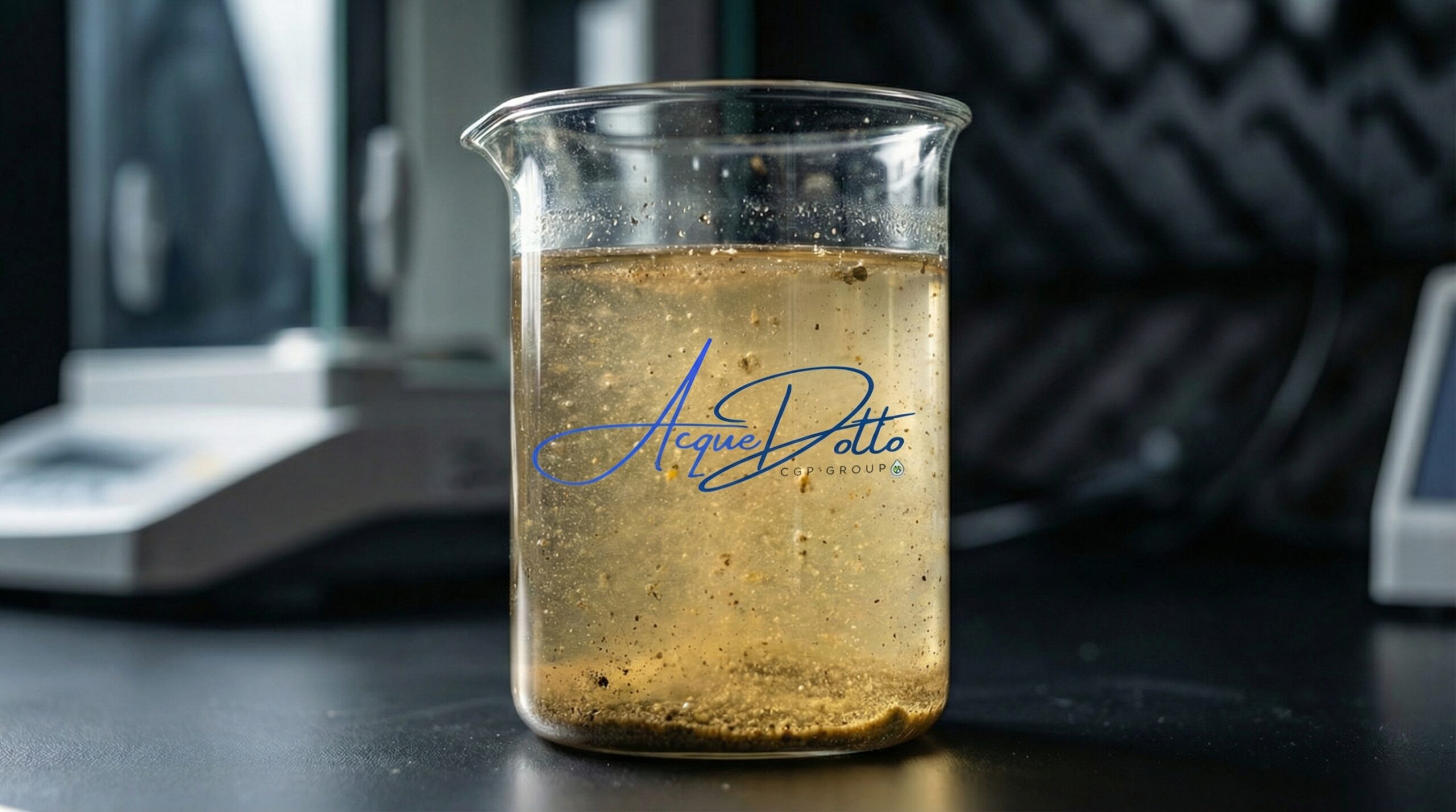 Acqua di pozzo torbida prima trattamento PSC Frosinone