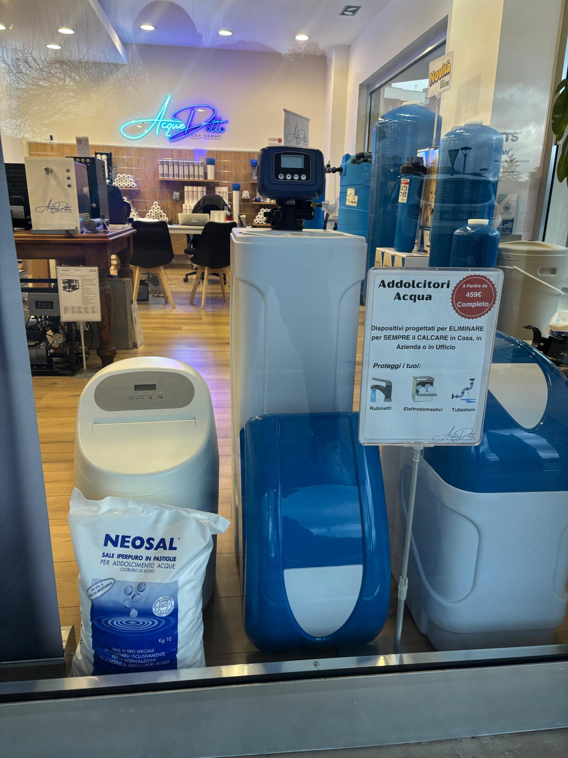 Addolcitori acqua in esposizione con prezzi — AcqueDotto Frosinone