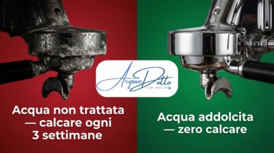 Calcare nella macchina del caffè professionale del bar — come eliminarlo con addolcitore acqua nel Lazio