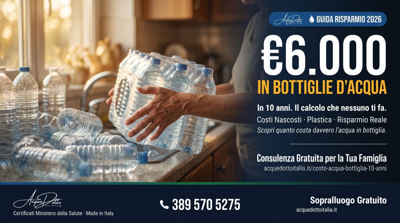 costo acqua bottiglia 10 anni
