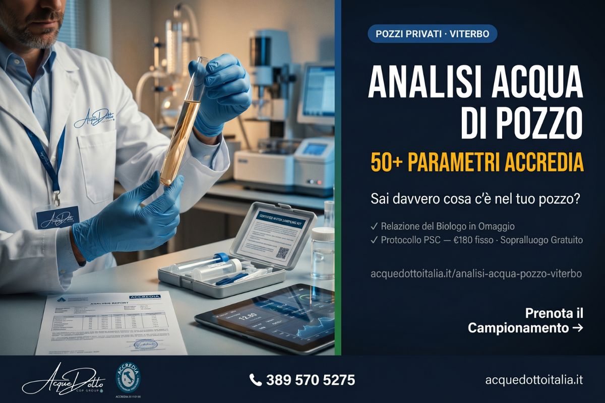 analisi acqua pozzo Viterbo