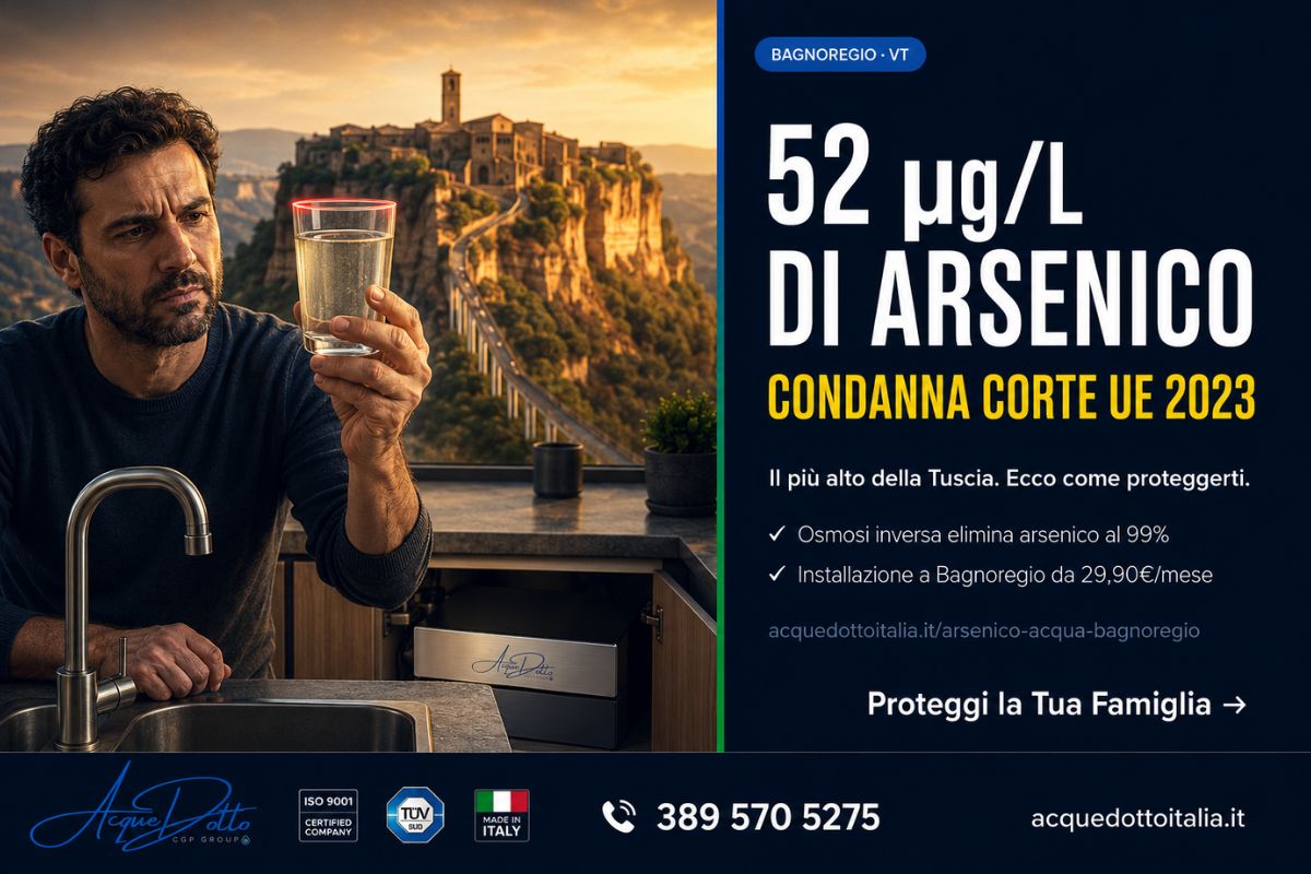 arsenico acqua Bagnoregio