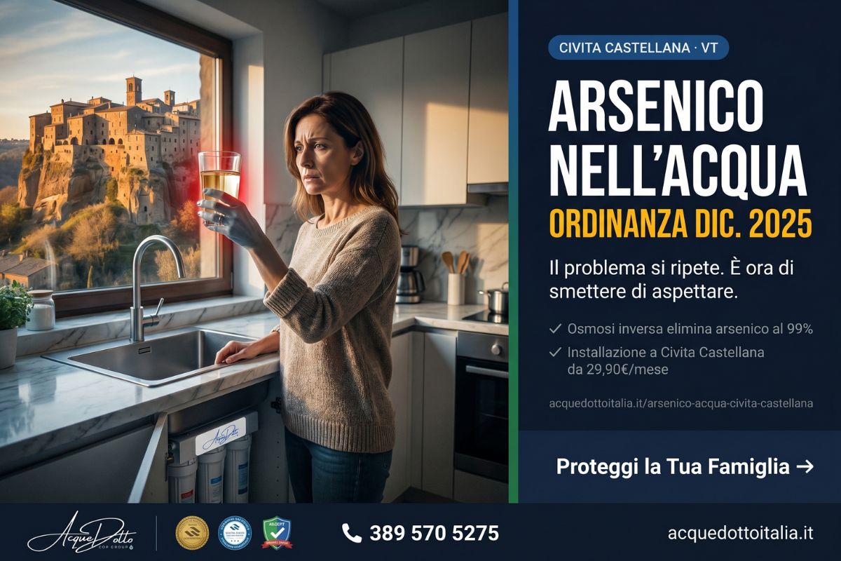 arsenico acqua Civita Castellana