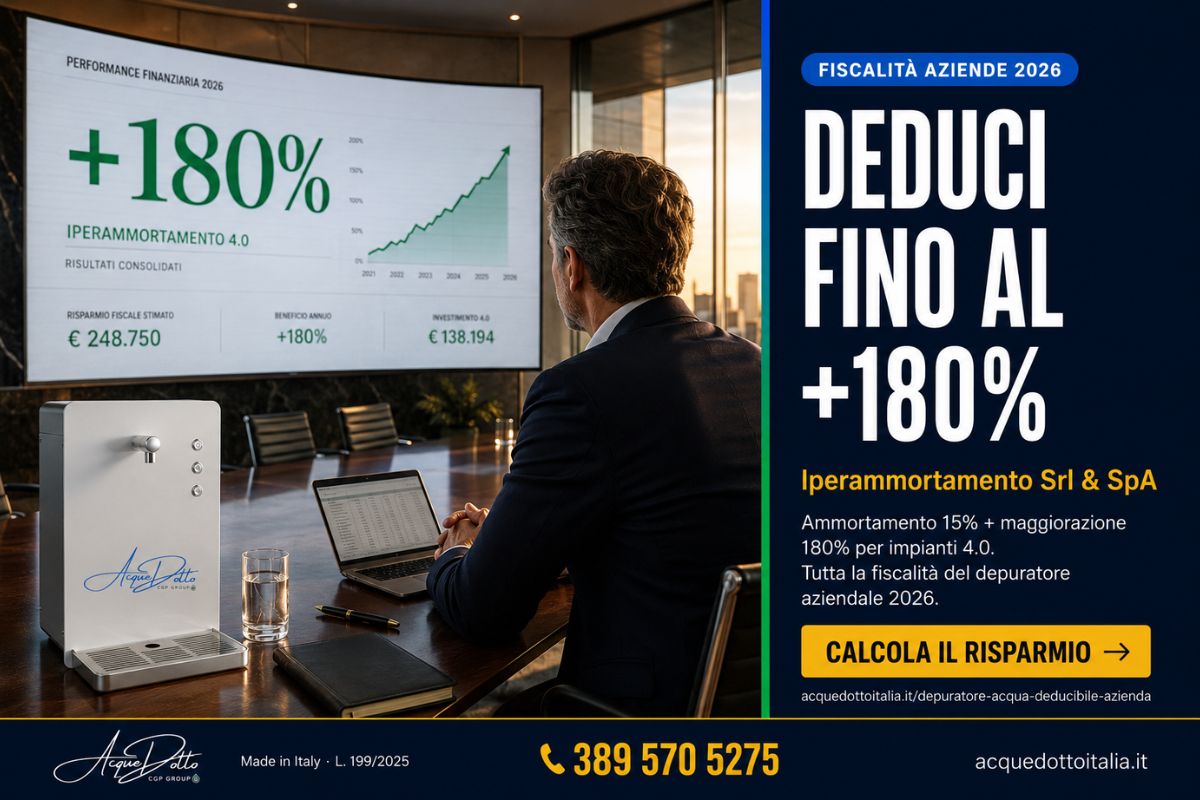 depuratore acqua deducibile azienda