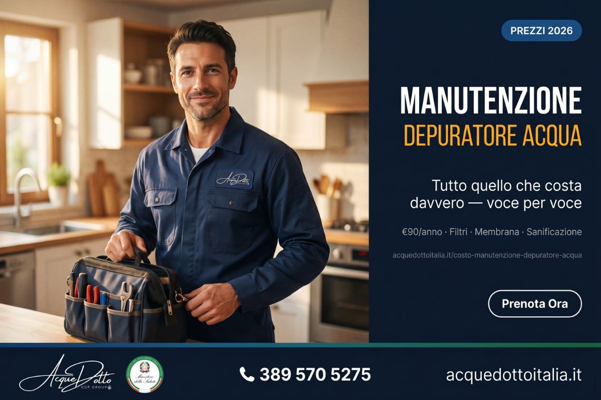 manutenzione depuratore acqua costo