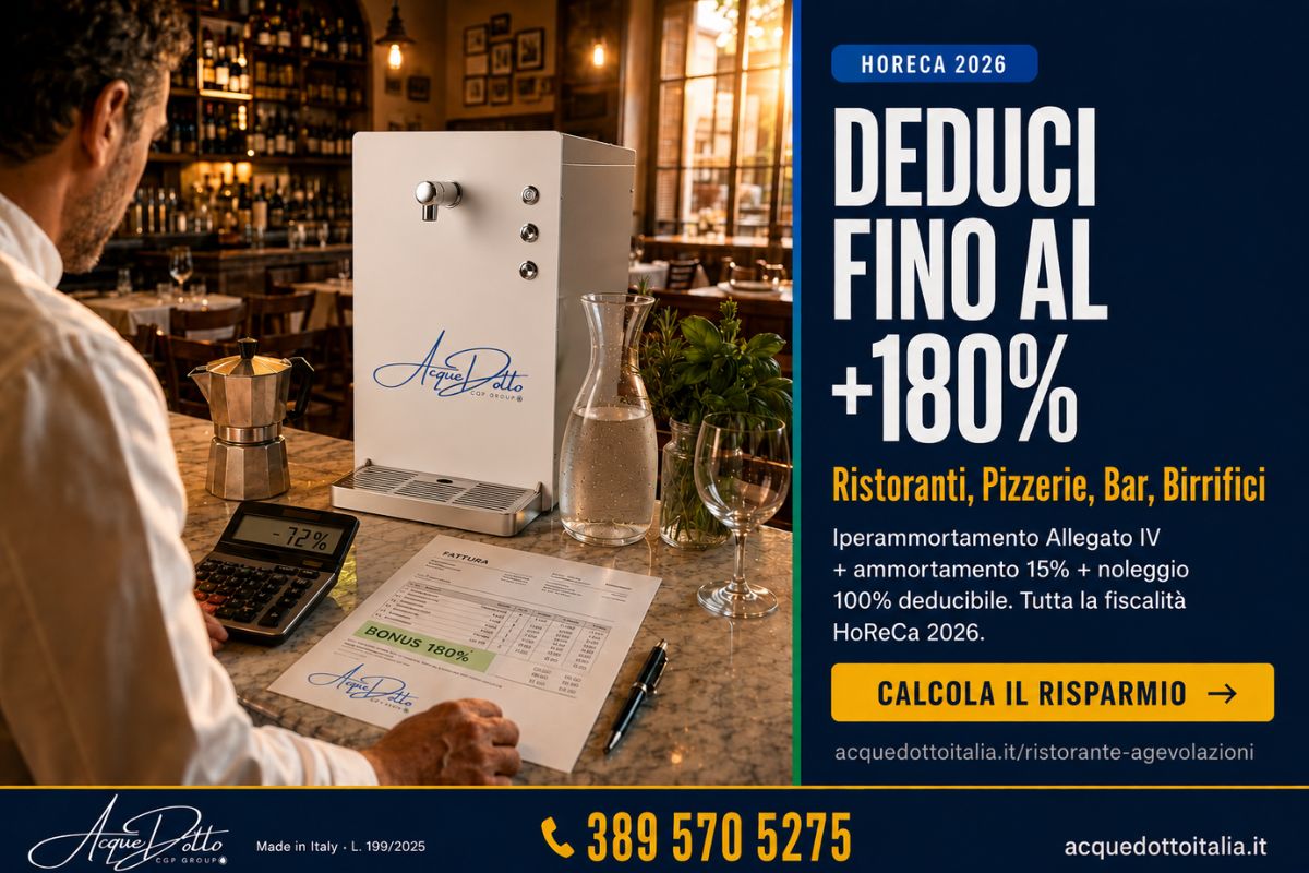 ristorante agevolazioni