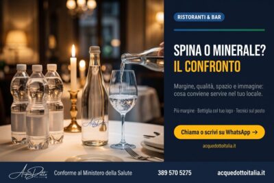 acqua alla spina o minerale ristorante