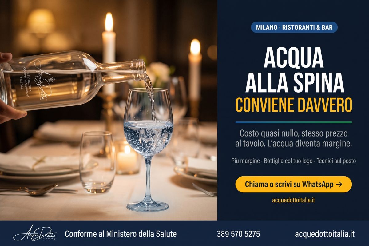 acqua alla spina ristorante conviene