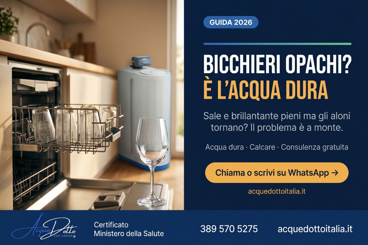 acqua dura lavastoviglie aloni