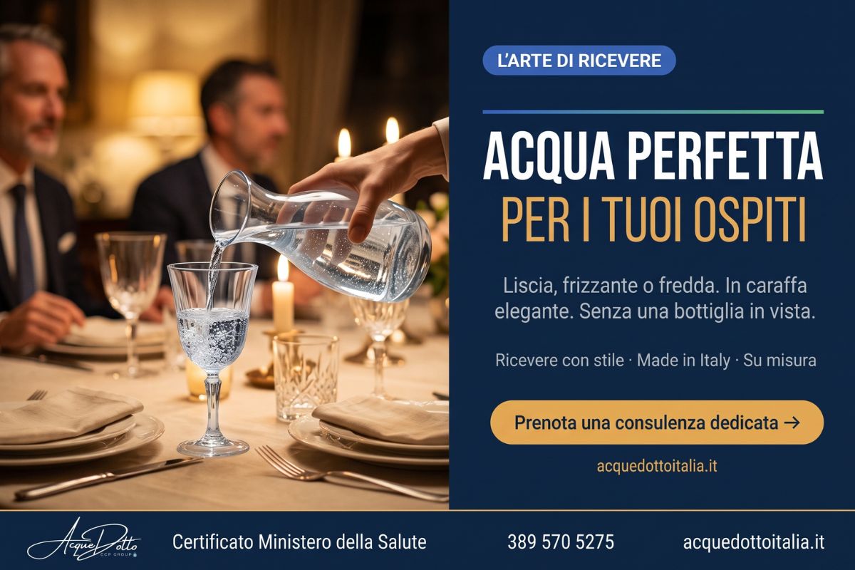 acqua per ospiti