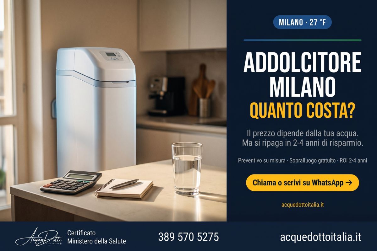 addolcitore acqua Milano prezzi