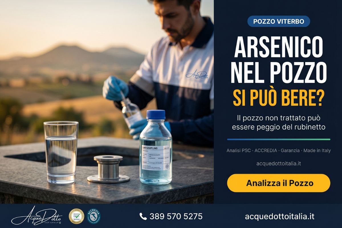 arsenico acqua pozzo Viterbo