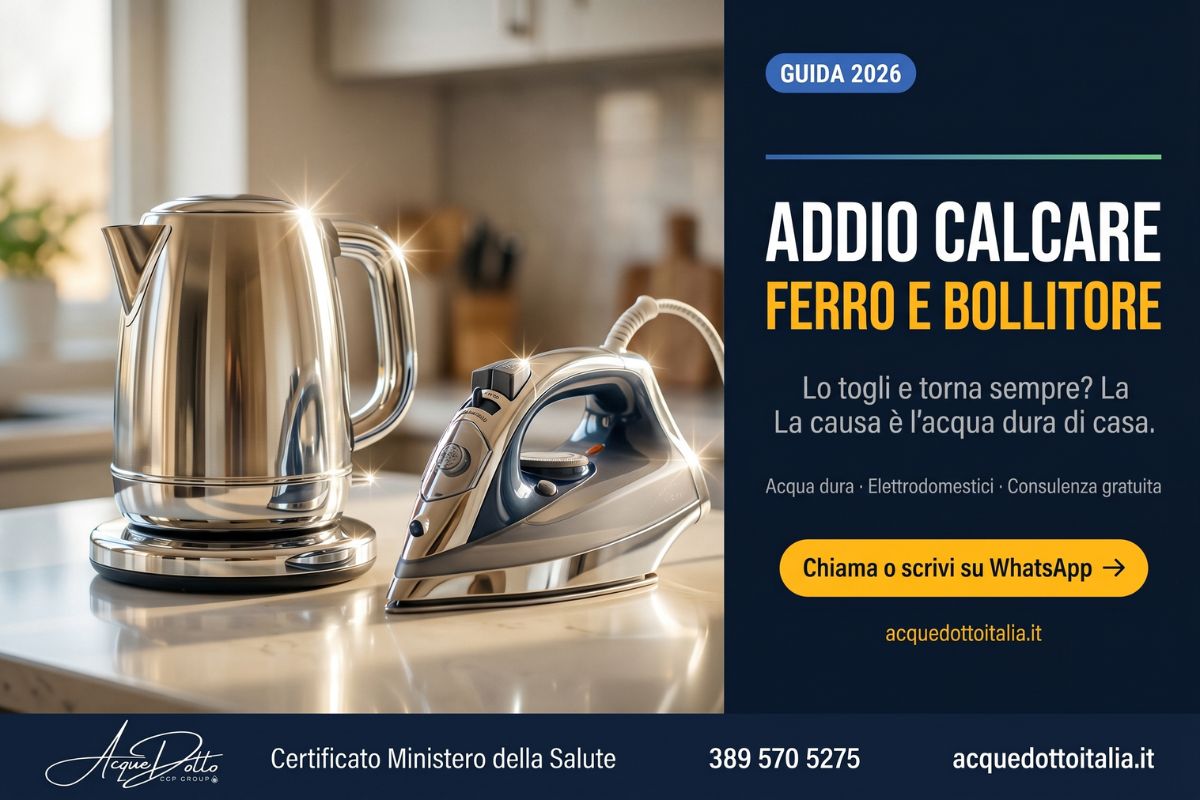 calcare ferro da stiro bollitore