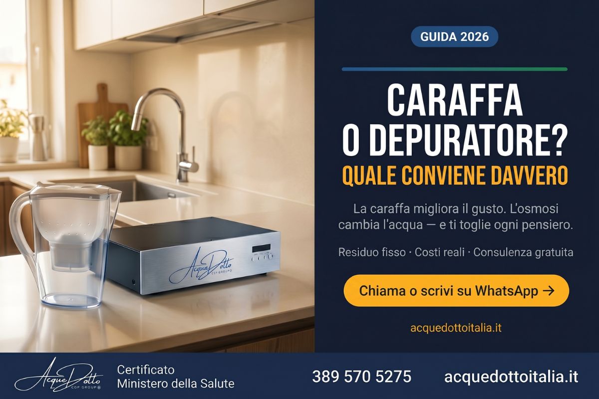 caraffe filtranti fanno male
