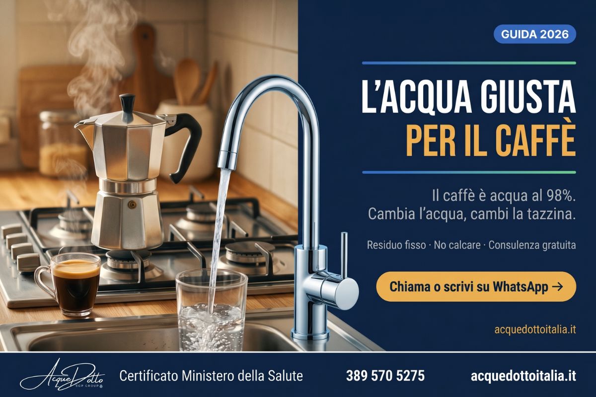 che acqua usare per il caffè
