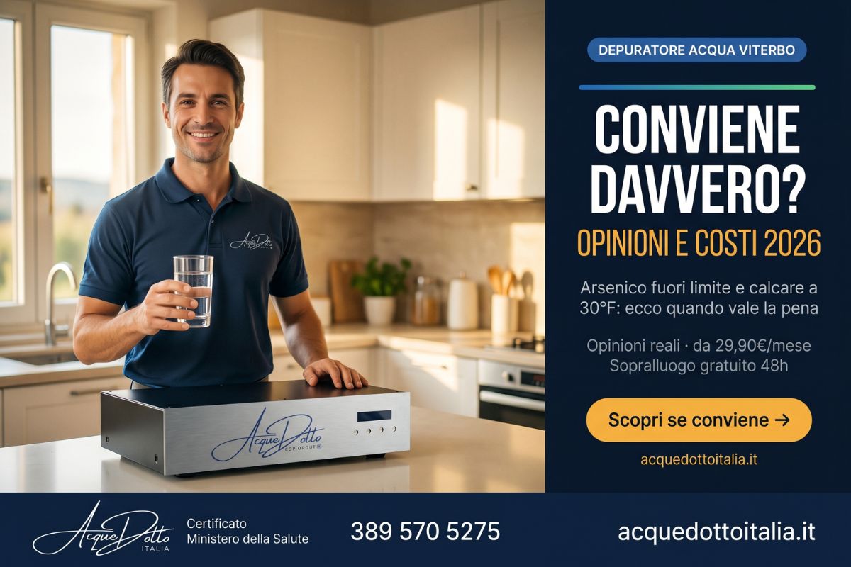 depuratore acqua Viterbo conviene