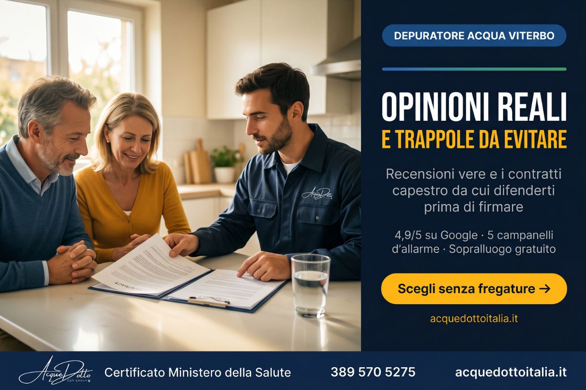 depuratore acqua Viterbo opinioni
