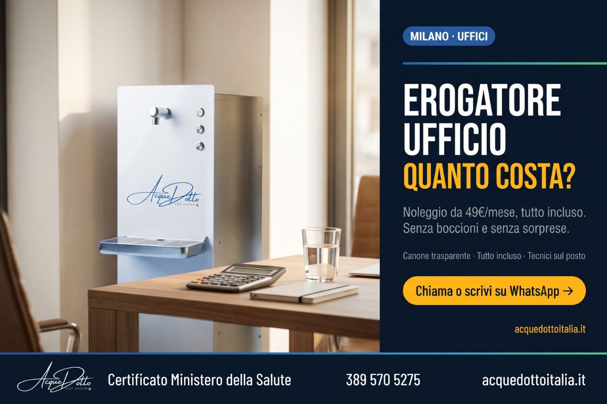 erogatori acqua ufficio Milano
