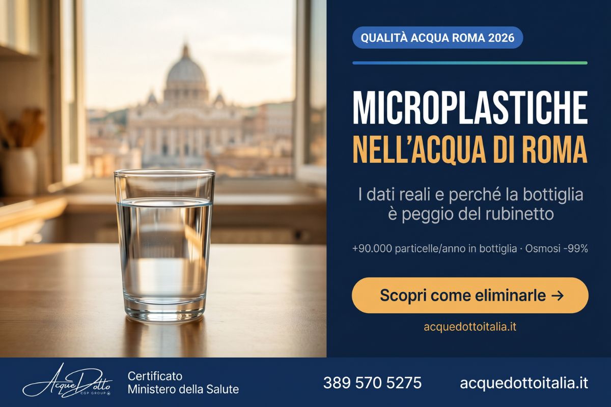 microplastiche acqua Roma