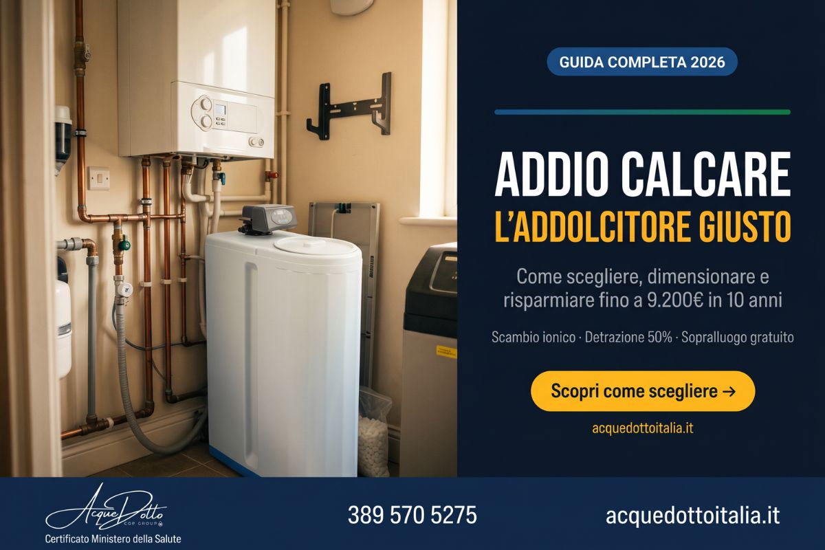 migliore addolcitore acqua casa