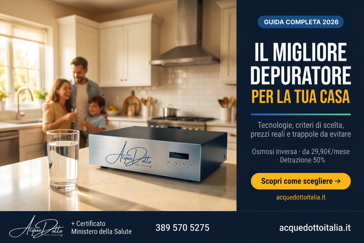 migliore depuratore acqua casa