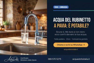 qualità acqua rubinetto Pavia
