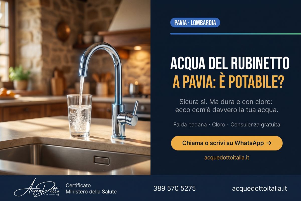 qualità acqua rubinetto Pavia
