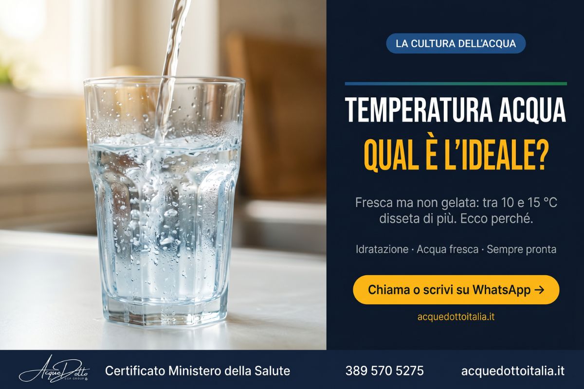 temperatura acqua da bere