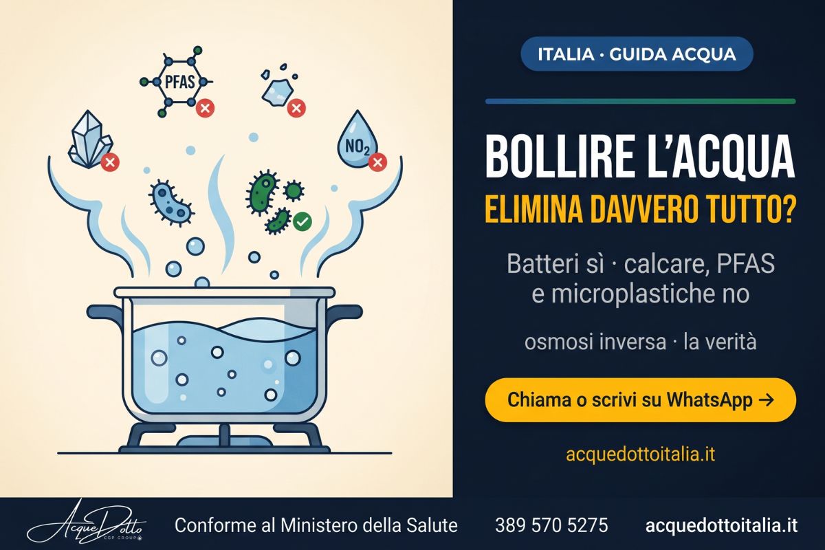 bollire l'acqua elimina