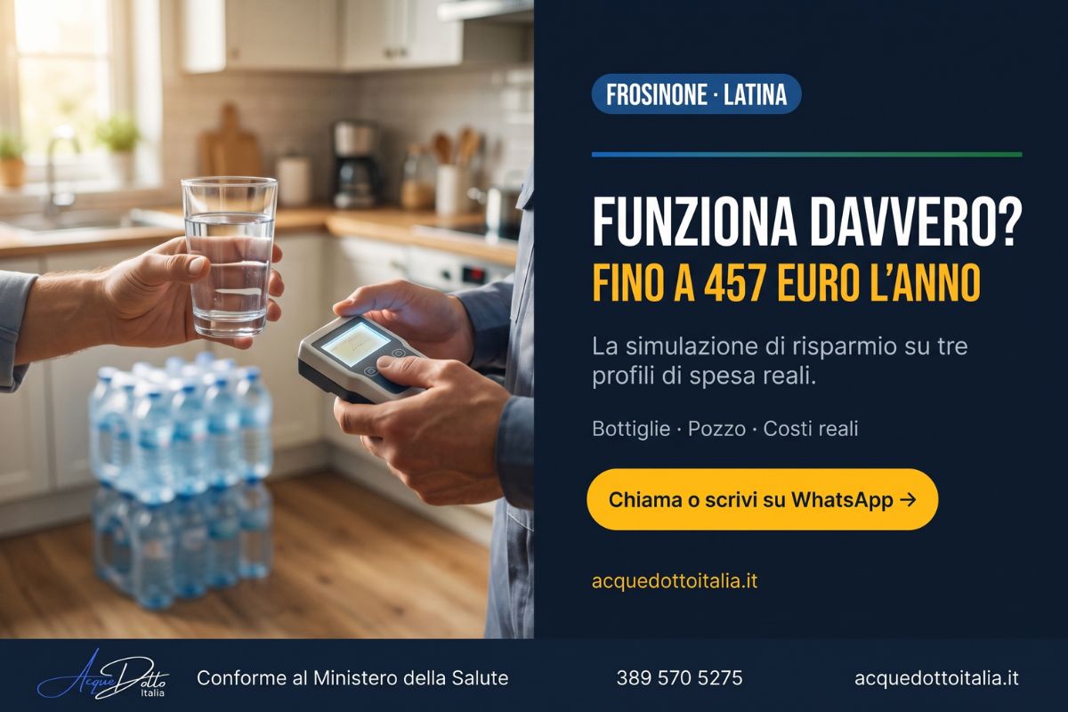 depuratore acqua funziona davvero