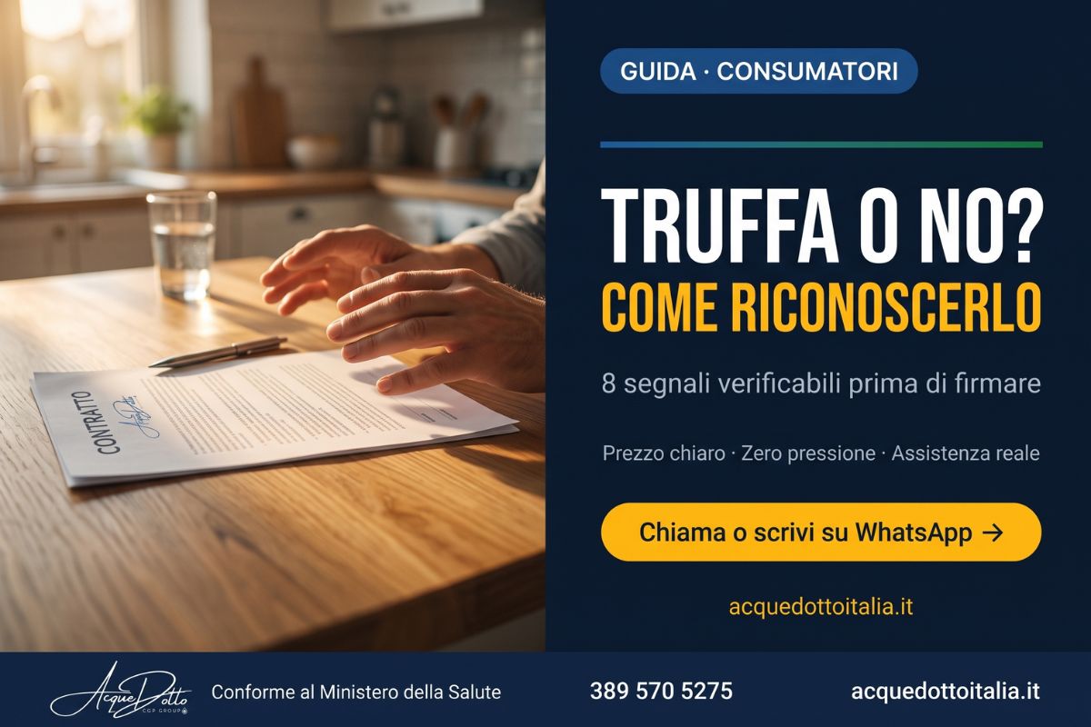 depuratore acqua truffa