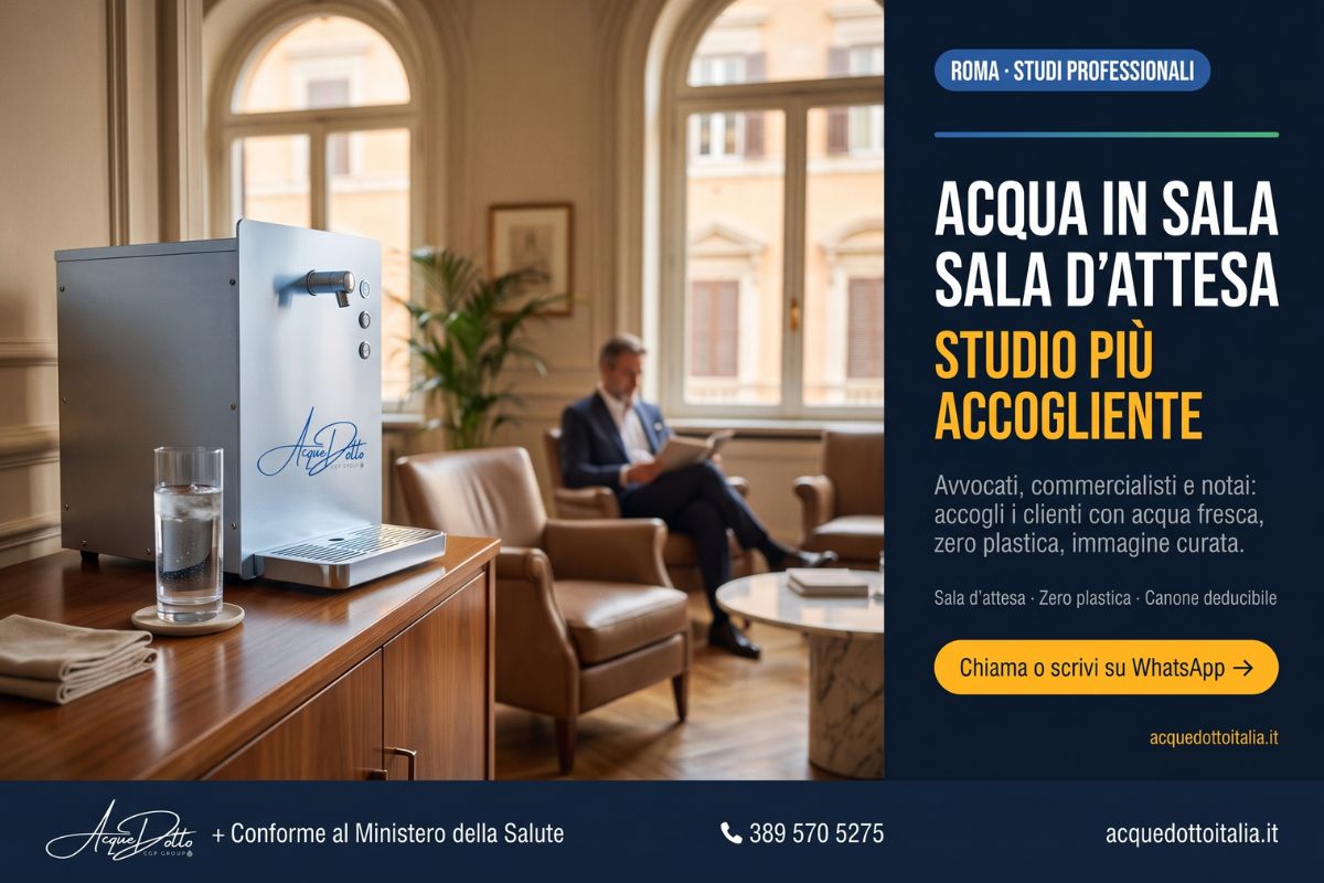 erogatore acqua studio professionale Roma