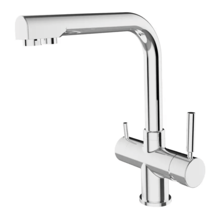 Rubinetto da Cucina 4 Vie Cromo – Acqua di Rete e Depurata 3/8"