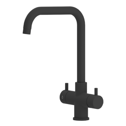 Rubinetto da Cucina 5 Vie Nero Opaco – Design Monza 3/8"