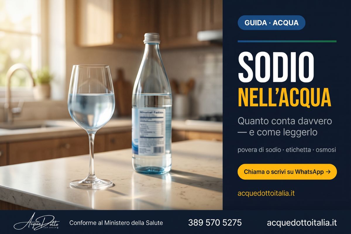 sodio nell'acqua