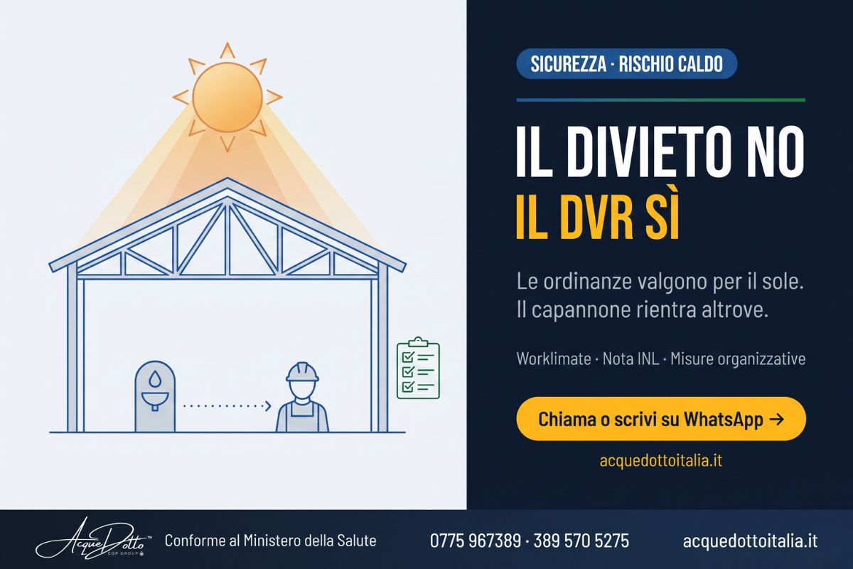 caldo in capannone misure organizzative