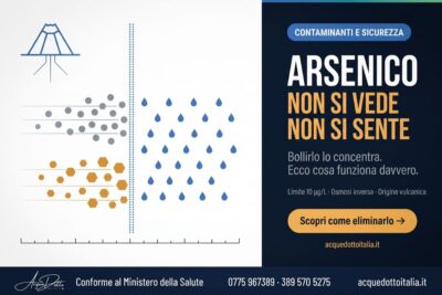 come eliminare l'arsenico dall'acqua
