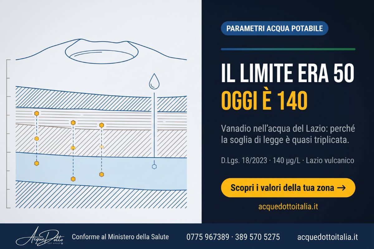vanadio nell'acqua
